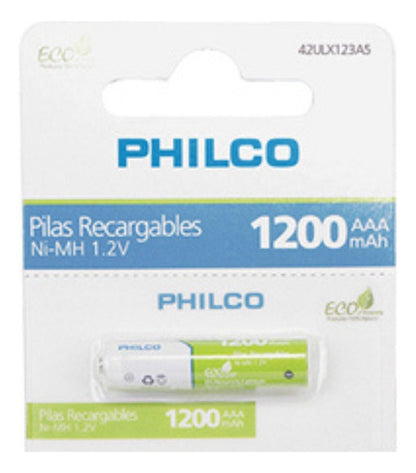 Pila Recargable AAA 1200mAh Philco | Pack Multiusos - Mi tienda 
