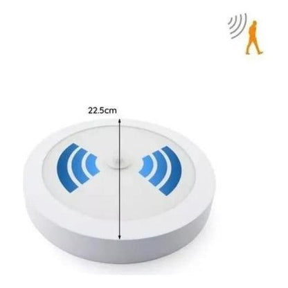 Panel Plafon Led 18w Sobrepuesto Redondo Sensor Movimiento - Deus Group