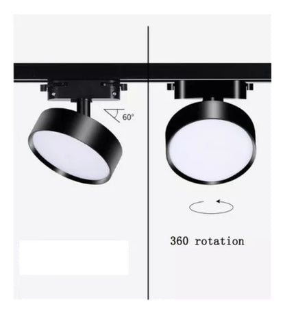 Foco Riel Monofásico 18w Led Luz Tipo Panel 220v 1800lm - Deus Group 