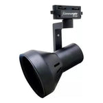 Foco Riel Monofásico Negro Con Ampolleta E27 - Deus Group