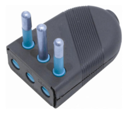Enchufe Macho Volante 2p + T 10a 1500w 250v Certificado - Deus Group 
