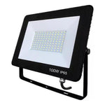 Foco Proyector De Area Led 100w Exterior Sec Carcasa Negro Luz Blanco Cálido - Deus Group