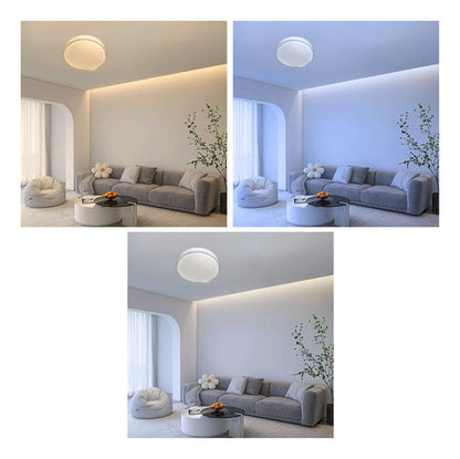 Lámpara Plafón Led 48w 26cm Redondo Sobrepuesto Elegante - Deus Group 