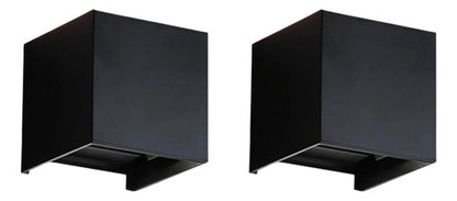Pack 2 Aplique Led Exterior Ip54 3000k Shaula Konnergie Deus - Deus Group 