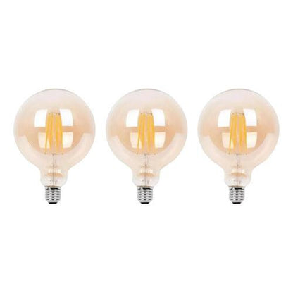 Pack 3 Ampolleta E27 Led G80 8w 2700k Konnergie Deus - Deus Group