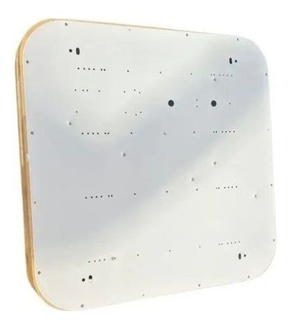 Panel Plafón Led Borde Madera Sobrepuesto  Moderno 40cm 36w - Deus Group 