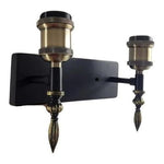 Aplique Doble Lámpara Foco LED Muro E27 Bronce Decoración - Deus Group