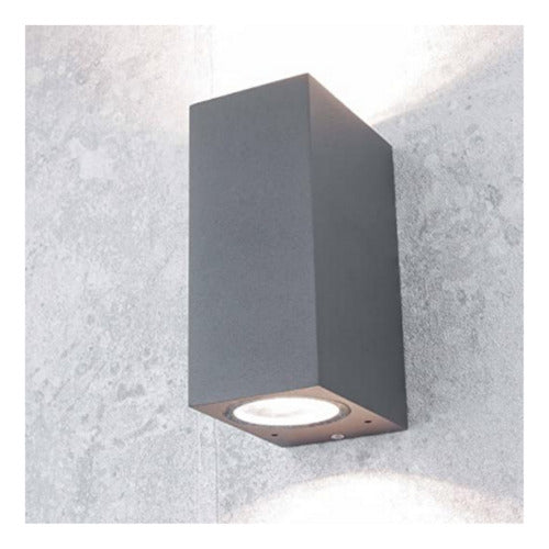 Aplique Led Kapelle Ip54 Doble Porta Gu10 Konnergie Deus