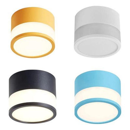 Panel Sobrepuesto Con Vidrio Decorativo Led 7w Luz Cálida - Deus Group