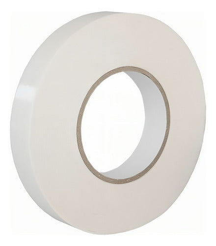 Cinta Transferible Blanca 24mm X 40m Adhesivo Doble Contacto Blanco