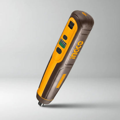 Atornillador Inalámbrico 4v Ingco Usb-c + 40 Accesorios Amarillo