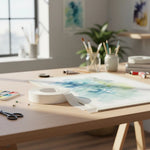 Cinta Transferible Blanca 24mm X 40m Adhesivo Doble Contacto Blanco