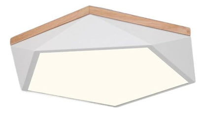 Lámpara Led 72w 40cm Sobrepuesta Moderna Pentágono + Control - Deus Group 