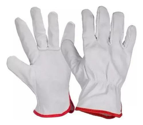 Guantes De Cabritilla Sin Forro Certificado Pack 10 Unidades - Deus Group 