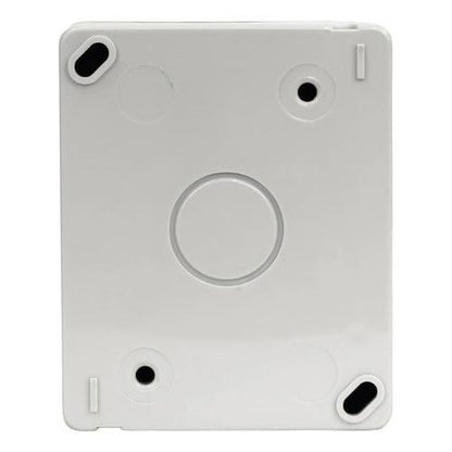 Tomacorriente Doble 10/16a Hydrobox Exterior Ip55 250v Sec Color Blanco - Deus Group