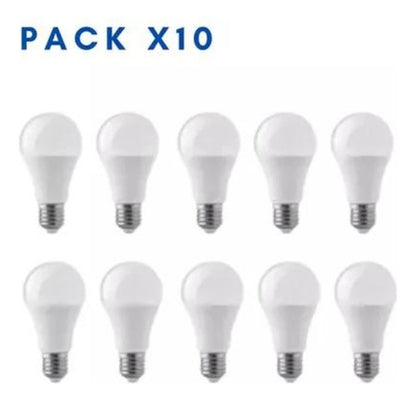 Pack 10 Ampolletas LED Base Rosca Normal E27 15W SEC - Deus Group 