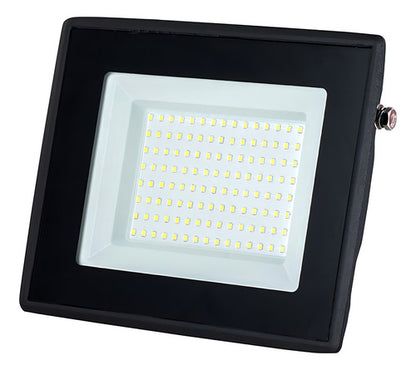 Foco Proyector De Área Led 100w Want Exterior Ip65 Sec Color De La Carcasa Negra Color De La Luz Luz Fria 6000k - Deus Group 