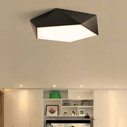 Lámpara Led 72w 40cm Sobrepuesta Moderna Pentágono + Control - Deus Group 