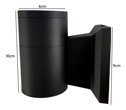 Aplique Led Kapelle Cilindro Ip54 Simple Gu10 Konnergie Deus - Deus Group 