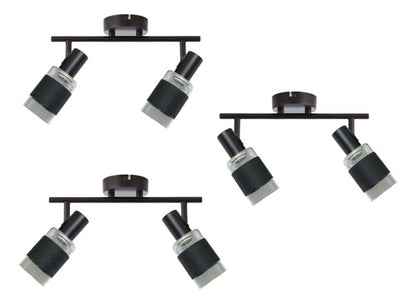Pack 3 Aplique Doble Porta E14 Led Zaurak Konnergie Deus - Deus Group 