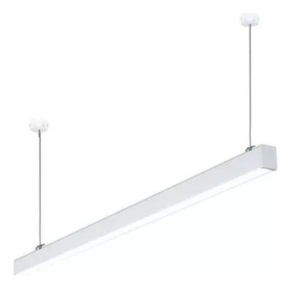 Lampara Moderna Led Lineal Colgante Pendant 24w Negro Blanco - Deus Group 