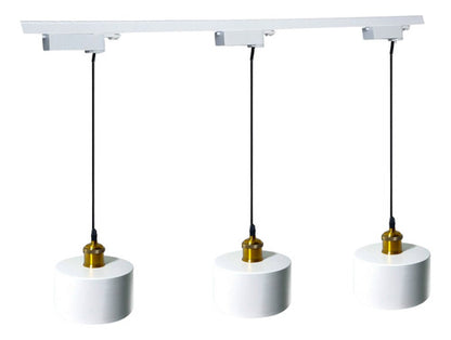 Pack 3 Foco Monofásico Lámpara Techo Riel Colgante Elegante - Deus Group 