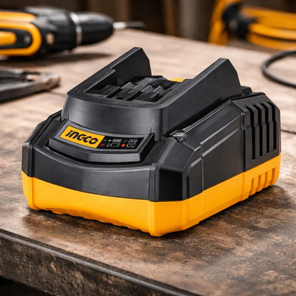 Cargador Batería 20v P20s Ingco Fcli2001-7 Industrial 2ah