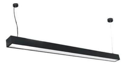 Lampara Moderna Led Lineal Colgante Pendant 24w Negro Blanco - Deus Group 