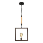 Lampara Colgante Vintage Cañamo Retro Cadena Cuadro E27 - Deus Group