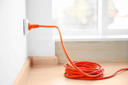 Extensión Eléctrica Para Exterior Obras Jardín Schuk 15 Mts Color Naranja - Deus Group 