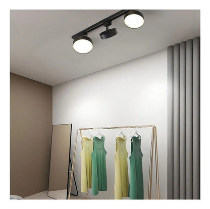 Pack 3 Foco Riel Panel Plafón Led 36w Riel Monofásico Techo