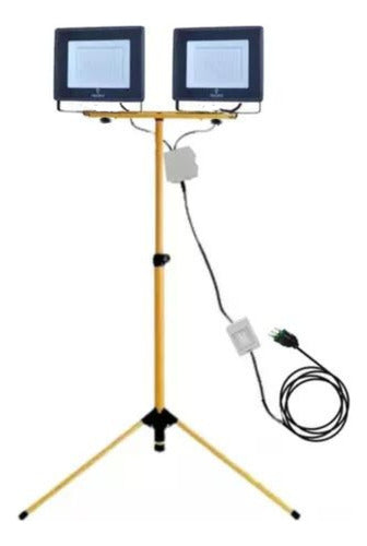 Pack 2 Foco Eco Led 100w Sec 15000lm + Soporte Atril Trípode