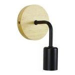 Aplique Lampara Foco Led Muro Madera E27 Decoracion Moderno - Deus Group