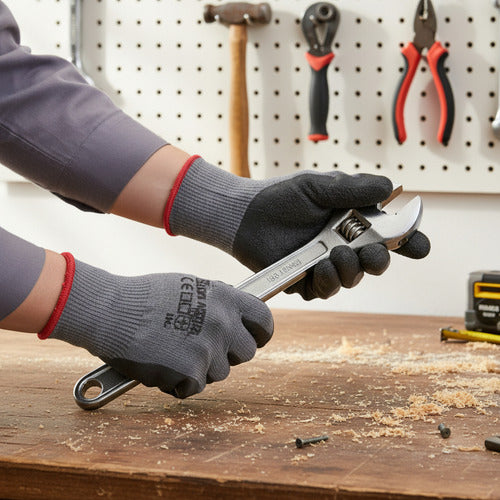 Guantes De Seguridad Palma De Caucho Protección Industrial