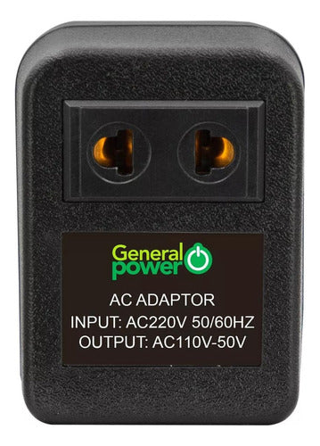 Auto Transformador Corriente 220v A 110v 50 Watts Portátil - Deus Group 