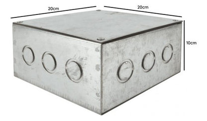 Caja Metálica Para Distribución Pregalvanizada  200x200x100 - Deus Group 