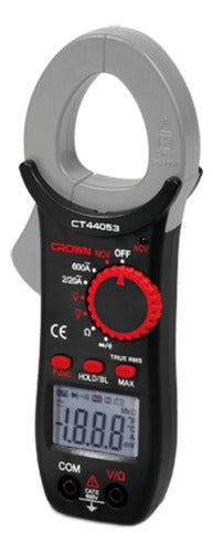 Pinza Amperimetrica Tester Multimetro Tenaza 600v Crown - Deus Group 