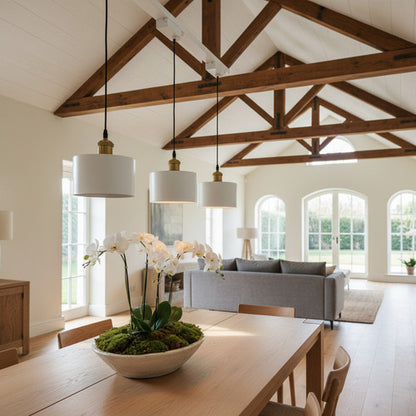 Pack 3 Foco Monofásico Lámpara Techo Riel Colgante Elegante