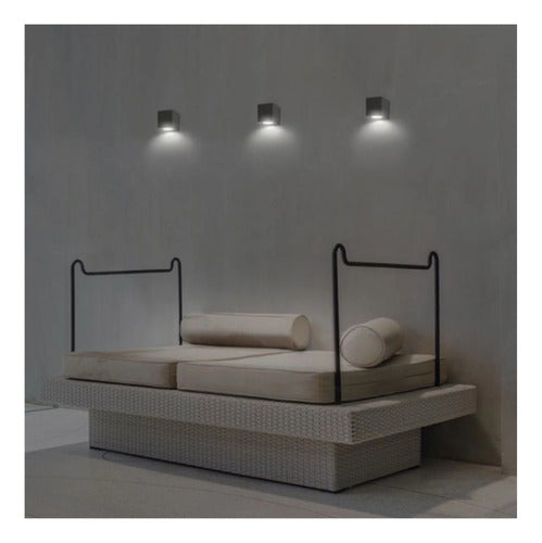 Aplique Led Exterior Kapelle Ip54 Simple Gu10 Konnergie Deus