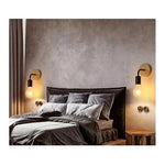 Aplique Lampara Foco Led Muro Madera E27 Decoracion Moderno - Deus Group