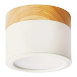 Panel Sobrepuesto Borde Madera Decorativo Led 6w Luz Fria - Deus Group