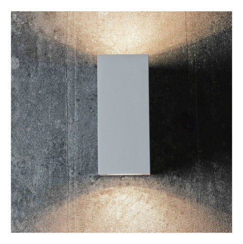 Aplique Led Kapelle Ip54 Doble Porta Gu10 Konnergie Deus