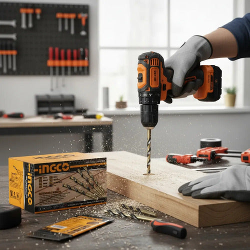 Set Brocas Metal Hss 10 Piezas 4x75mm Ingco Dbt1100403