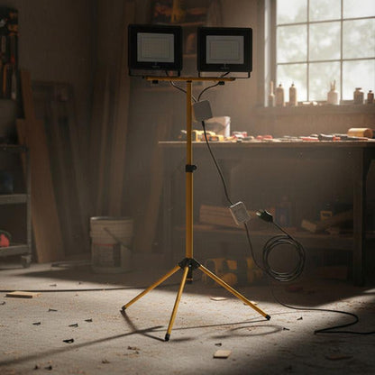 Pack 2 Foco Eco Led 100w Sec 15000lm + Soporte Atril Trípode