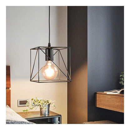 Lampara Techo Porta E27 Sirius Cuadrada Konnergie Deus - Deus Group