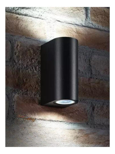 Aplique Led Exterior Kapelle Ip54 Doble Gu10 Konnergie Deus - Deus Group 
