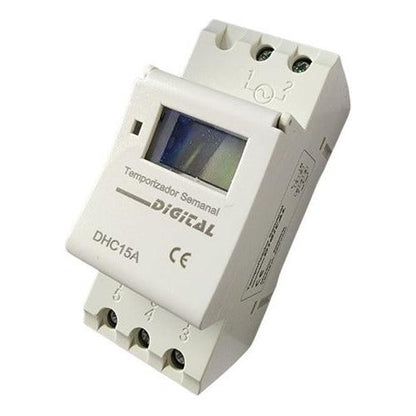 Timer Temporizador Semanal Digital Lcd Programable Riel Din - Deus Group