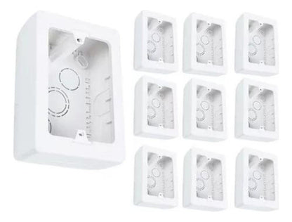 Pack 10 Caja Chuqui Sobrepuesta Eléctrica Pvc Sec - Deus Group 