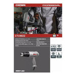 Pistola De Calor Crown 1800w Regulable Pro Con Accesorios - Deus Group