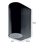 Aplique Led Exterior Kapelle Ip54 Doble Gu10 Konnergie Deus - Deus Group